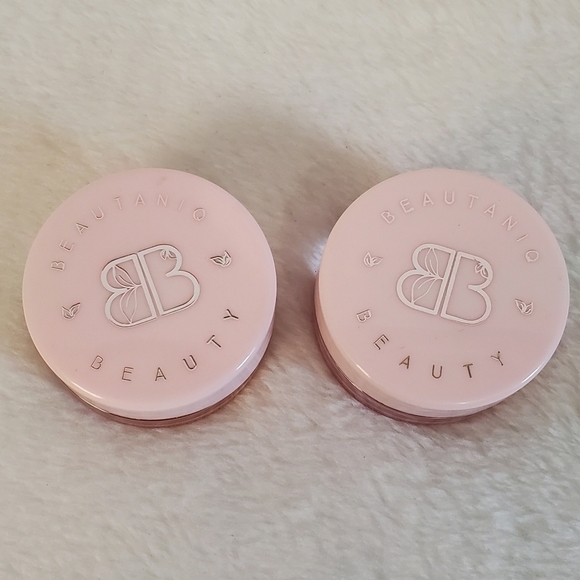 Beautaniq Beauty London Butter Lip & Cheek Balm 2 Pk Peach Blush & Mauve Lychee - Picture 1 of 14